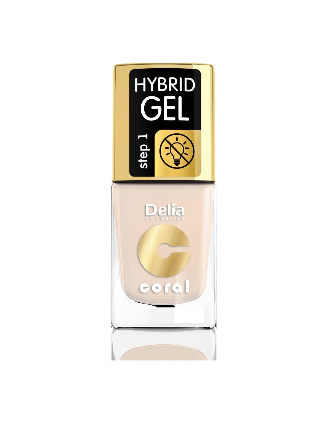 Delia Cosmetics Coral Hybrid Gel Nail Polish No. 41 French Beige 11ml | Vaistine1.lt