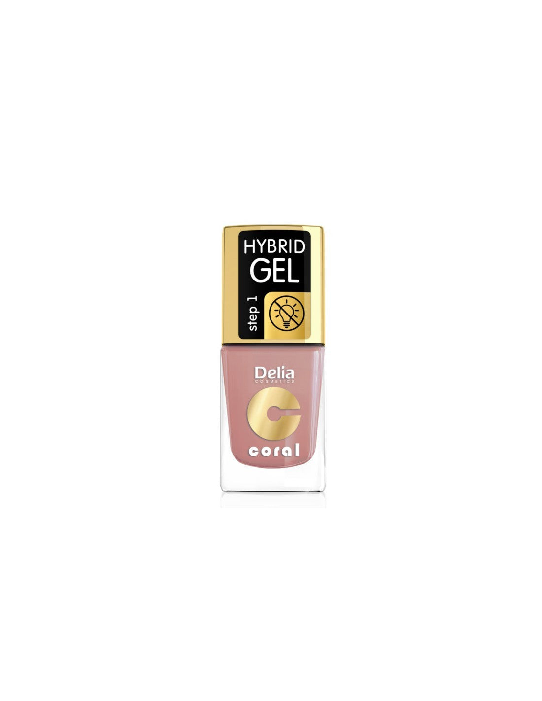 Delia Cosmetics Coral Hybrid Gel Nail Polish No. 43 Mocha 11ml | Vaistine1.lt