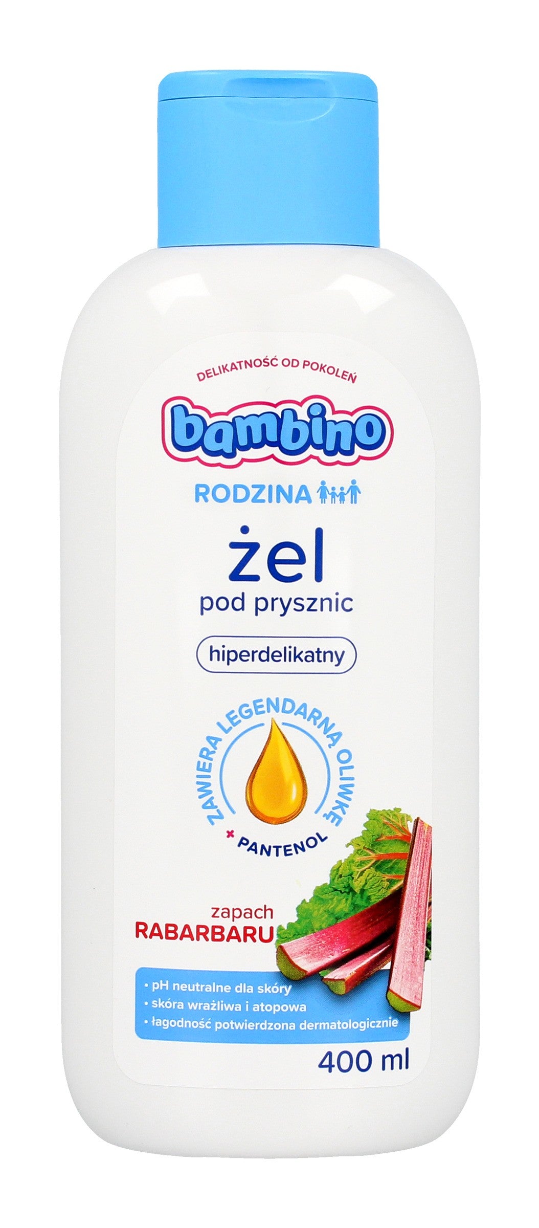 Bambino Family Hyperdelicate Shower Gel - Rhubarb scent 400ml | Vaistine1.lt | WestPharmacy.eu