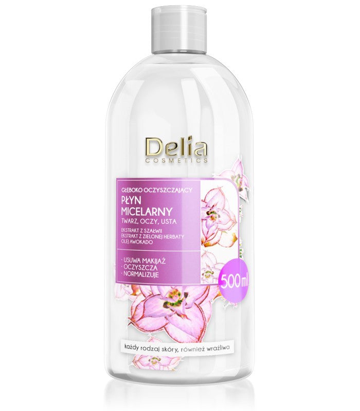 Delia Cosmetics Micellar Cleansing Liquid - for all skin types 500ml | Vaistine1.lt