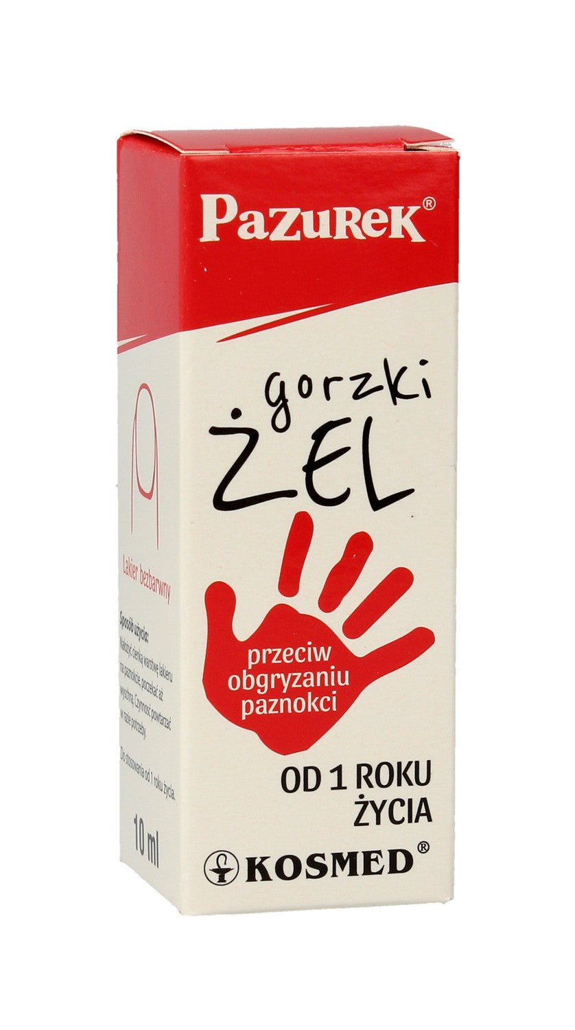 Kosmed Pazurek kartus gelis prieš nagų kramtymą 10ml | Vaistine1.lt