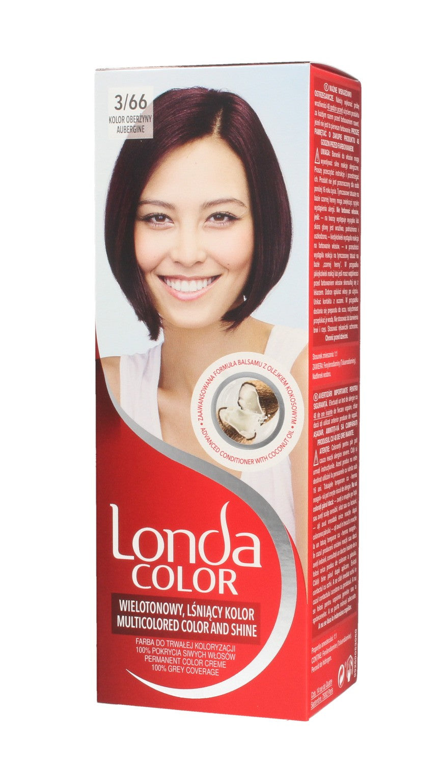 Londacolor Cream Hair Dye No. 3/66 Eggplant Color 1pc. | Vaistine1.lt