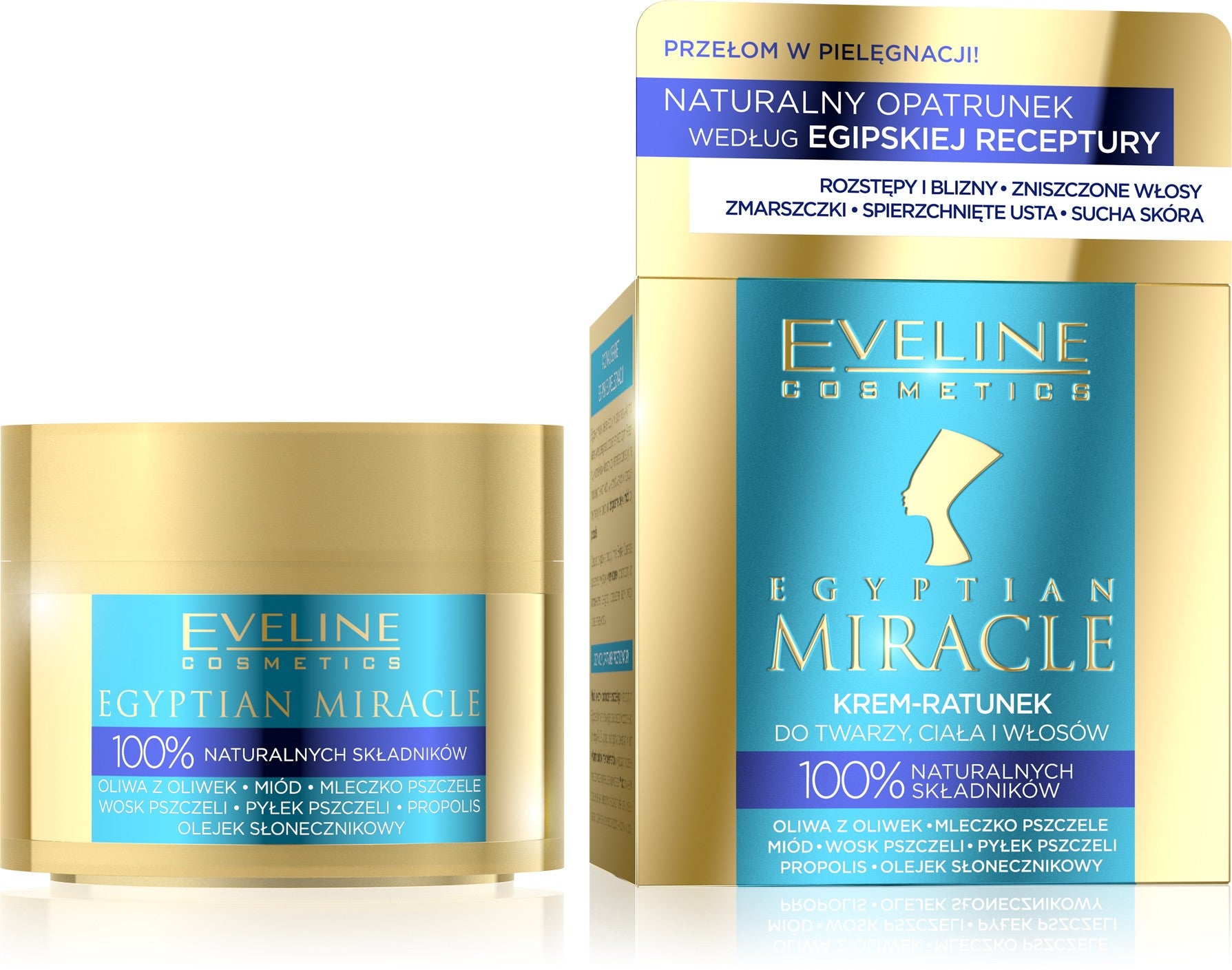 Eveline Egyptian Miracle Cream-rescue for face, body and hair 40ml | Vaistine1.lt