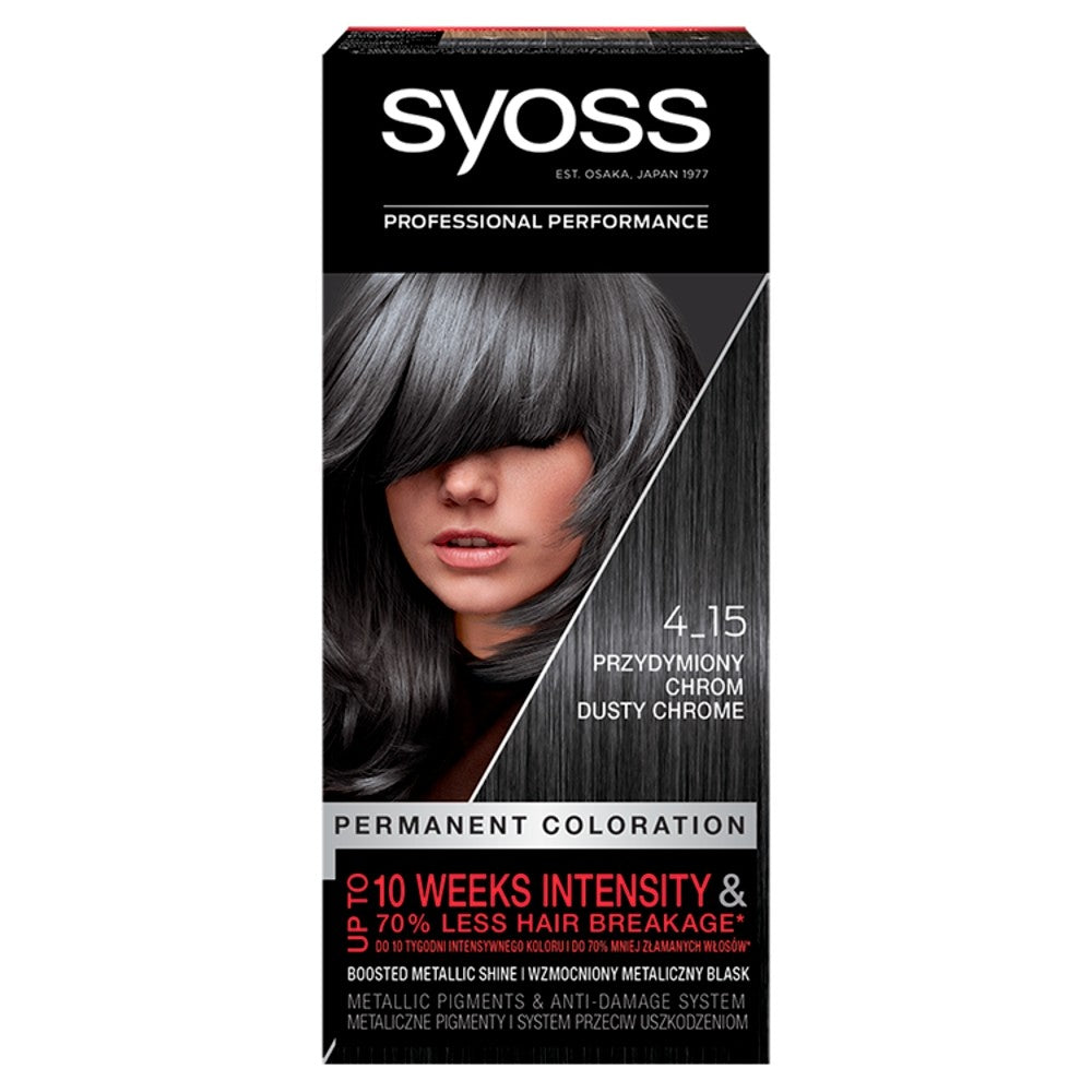 Schwarzkopf Syoss Hair Color Permanent Coloration No. 4_15 Smoky Chrome 1pc. | Vaistine1.lt