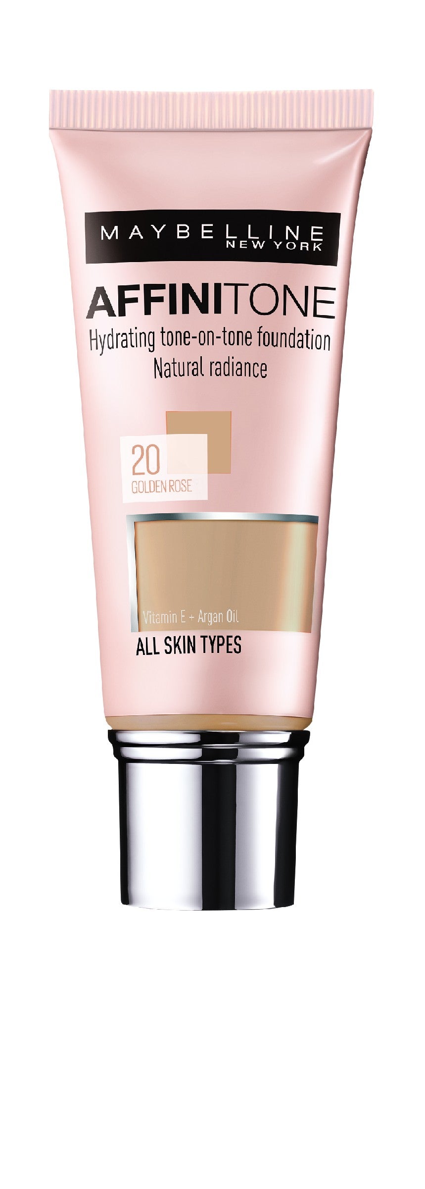 Maybelline Affinitone Foundation No. 20 Golden Rose - tube 30ml | Vaistine1.lt