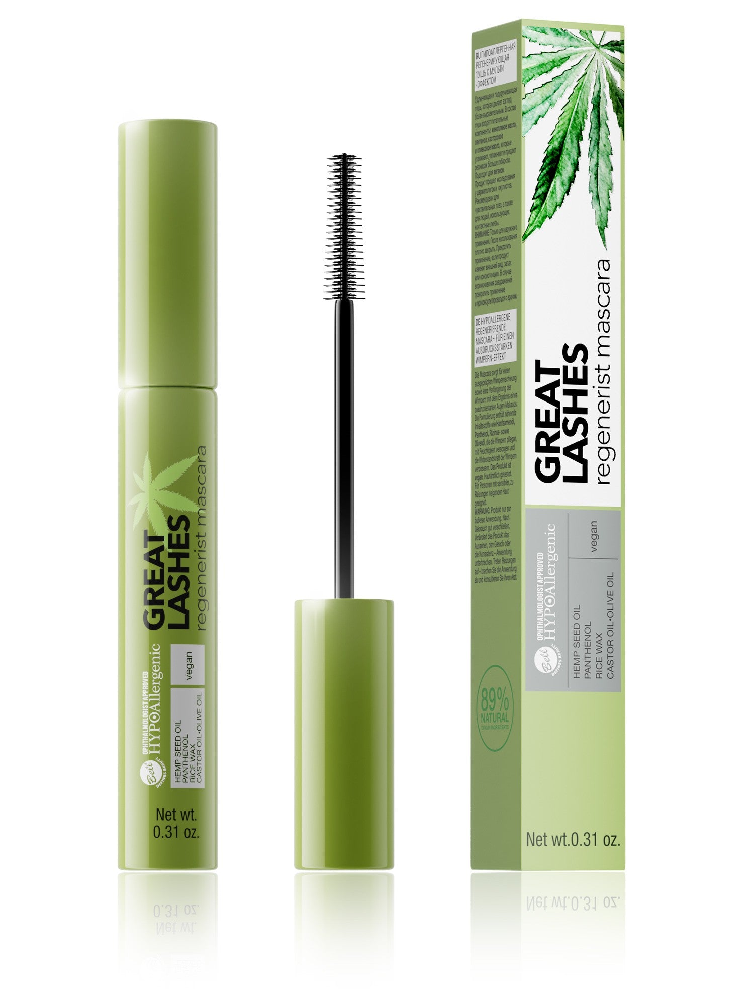 Bell Hypoallergenic Regenerating Mascara - Effect of Artificial Eyelashes 9g | Vaistine1.lt | WestPharmacy.eu