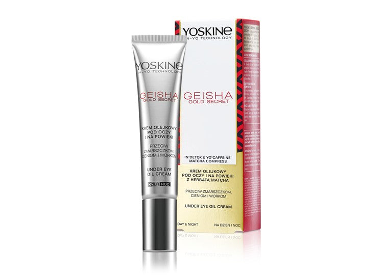 Yoskine Geisha Gold Secret Oil Cream for under eyes and eyelids against bags and shadows 15ml | Vaistine1.lt