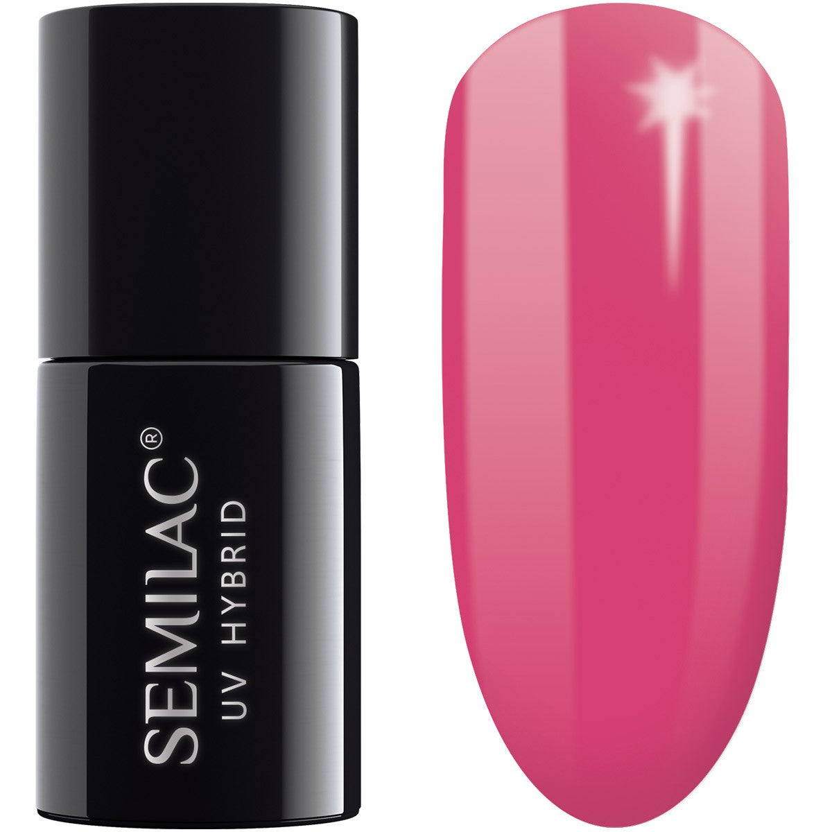 SEMILAC Hybrid Nail Polish 007 Pink Rock - 7 ml | Vaistine1.lt