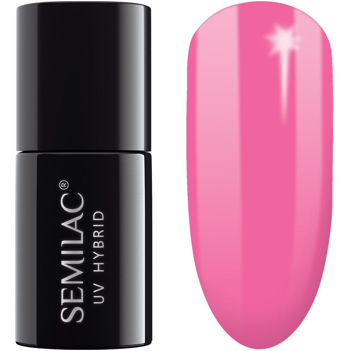 SEMILAC Hybrid Nail Polish 008 Intensive Pink - 7 ml | Vaistine1.lt