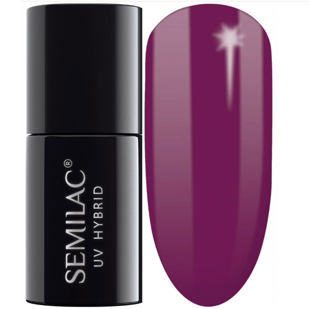 SEMILAC Hybrid Nail Polish 012 Pink Cherry - 7 ml | Vaistine1.lt