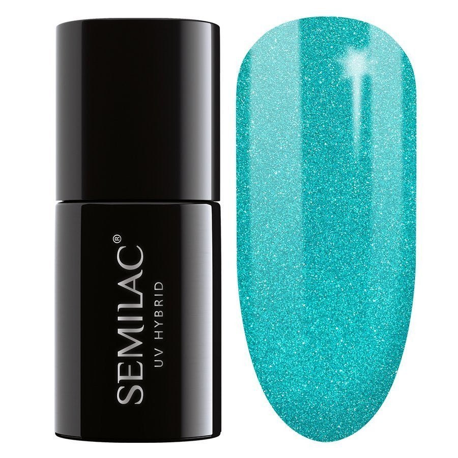 SEMILAC Hybrid Nail Polish 020 Green Glass - 7 ml | Vaistine1.lt