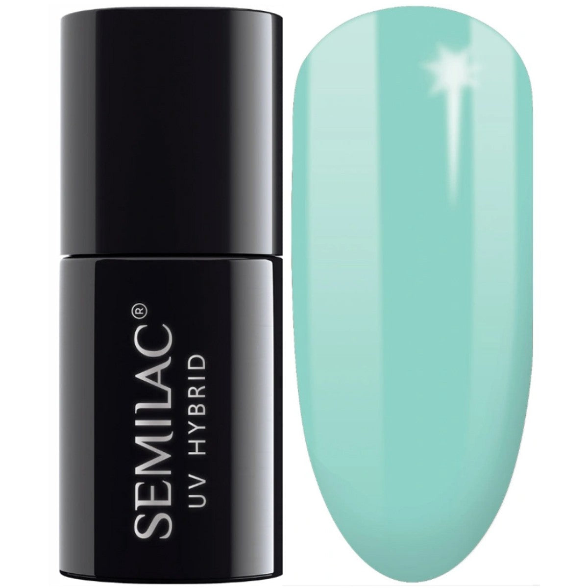 SEMILAC Hybrid Nail Polish 022 Mint - 7 ml | Vaistine1.lt