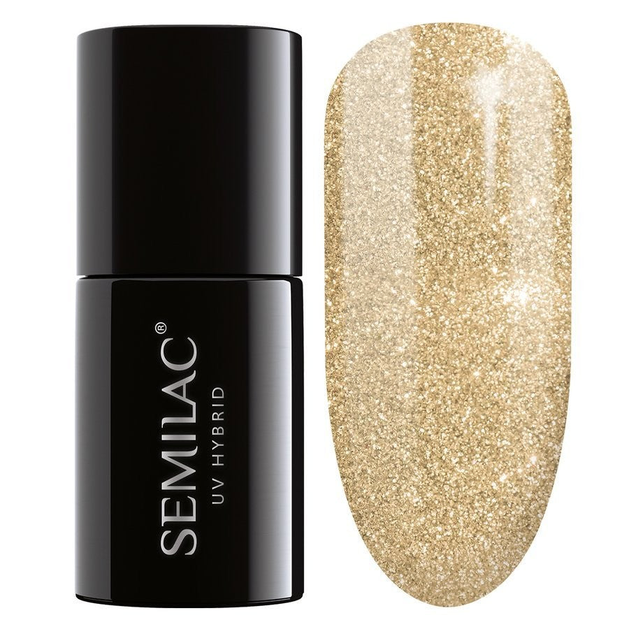 SEMILAC Hybrid Nail Polish 037 Gold Disco - 7 ml | Vaistine1.lt