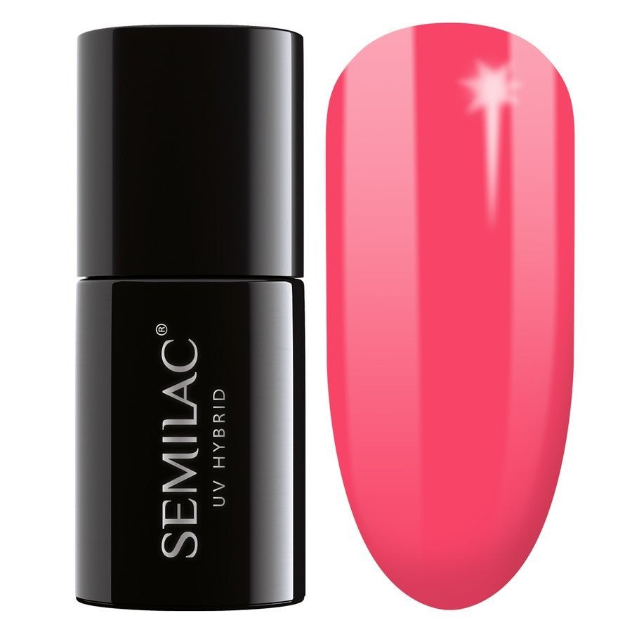 SEMILAC Hybrid Nail Polish 043 Electric Pink - 7 ml | Vaistine1.lt