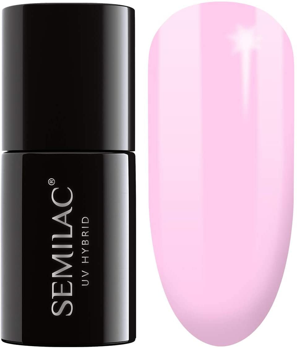 SEMILAC Hybrid Nail Polish 056 Pink Smile - 7 ml | Vaistine1.lt