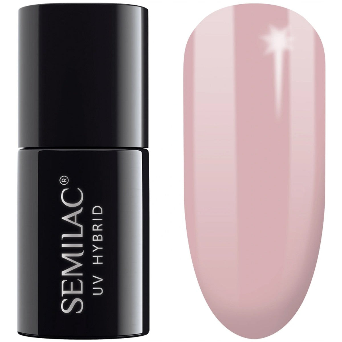 SEMILAC Hybrid Nail Polish 057 Nude Beige Rose - 7 ml | Vaistine1.lt