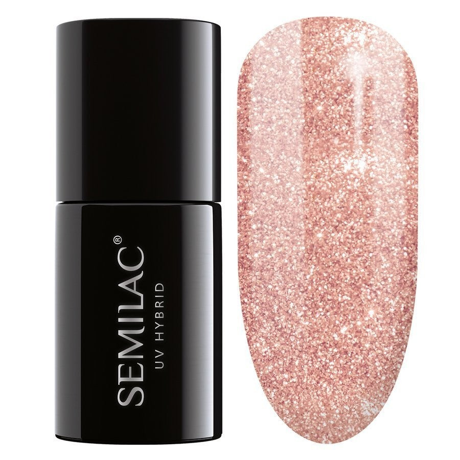 SEMILAC Hybrid Nail Polish 094 Pink Gold - 7 ml | Vaistine1.lt