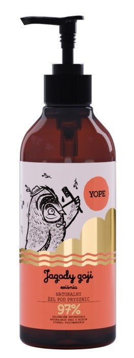 YOPE Shower Gel GOJI BERRIES and CHERRY 400ml | Vaistine1.lt