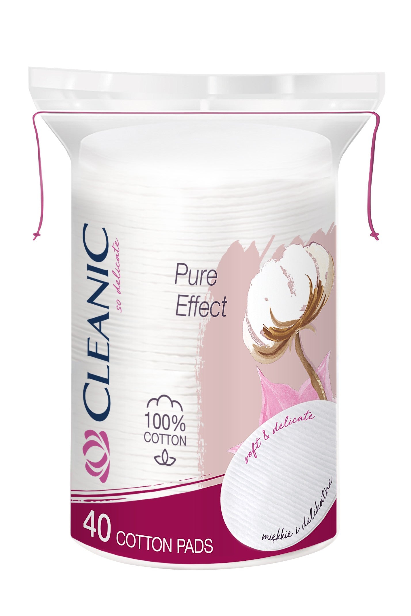 Cleanic Pure Effect oval cosmetic pads 1 pack - 40 pcs | Vaistine1.lt