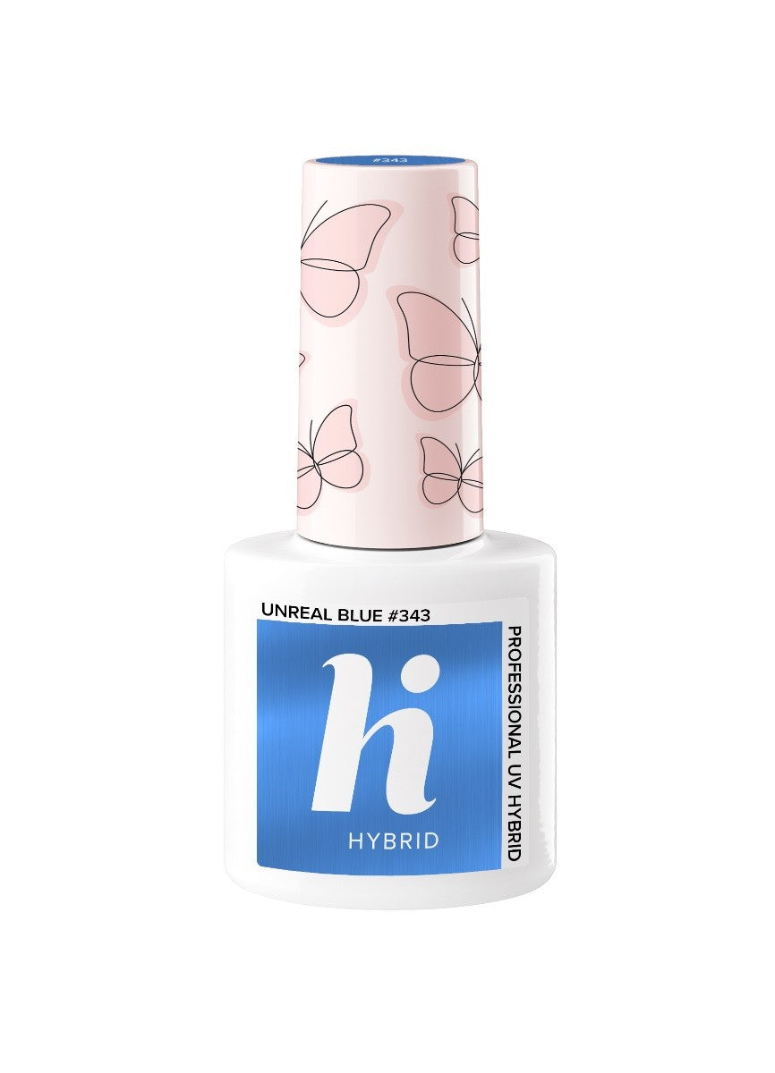 Hi Hybrid Hybrid Lacquer Butterfly #343 Unreal Blue 5ml | Vaistine1.lt