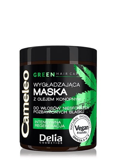 Delia Cosmetics Cameleo Green Smoothing Hair Mask with Hemp Oil 250ml | Vaistine1.lt