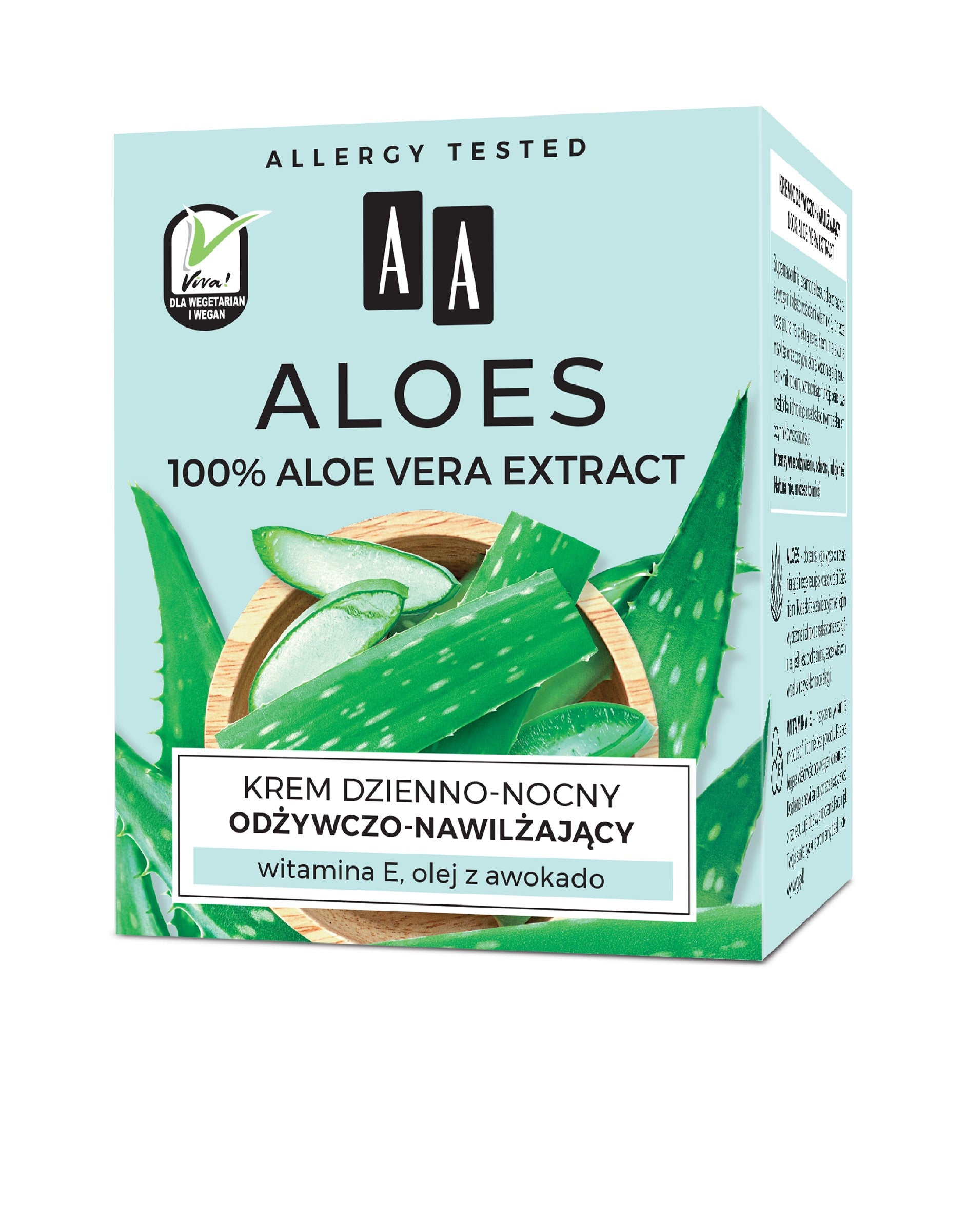 AA ALOES Nourishing and Moisturizing Cream 50ml | Vaistine1.lt