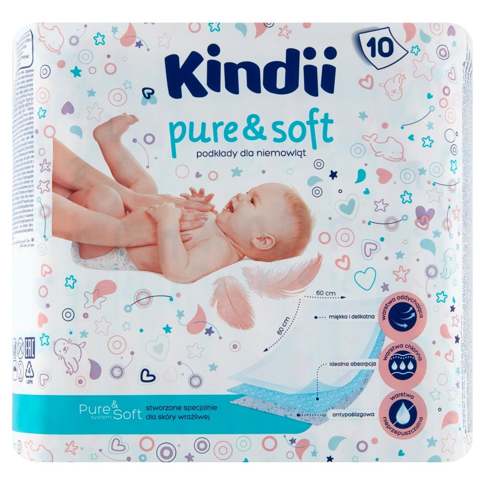 HARPER KINDI Pure&soft Disposable pads 10pcs& | Vaistine1.lt