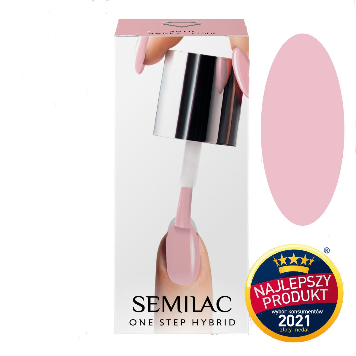 SEMILAC ONE STEP LAKIER S610 BARLEY PINK 5ML | Vaistine1.lt