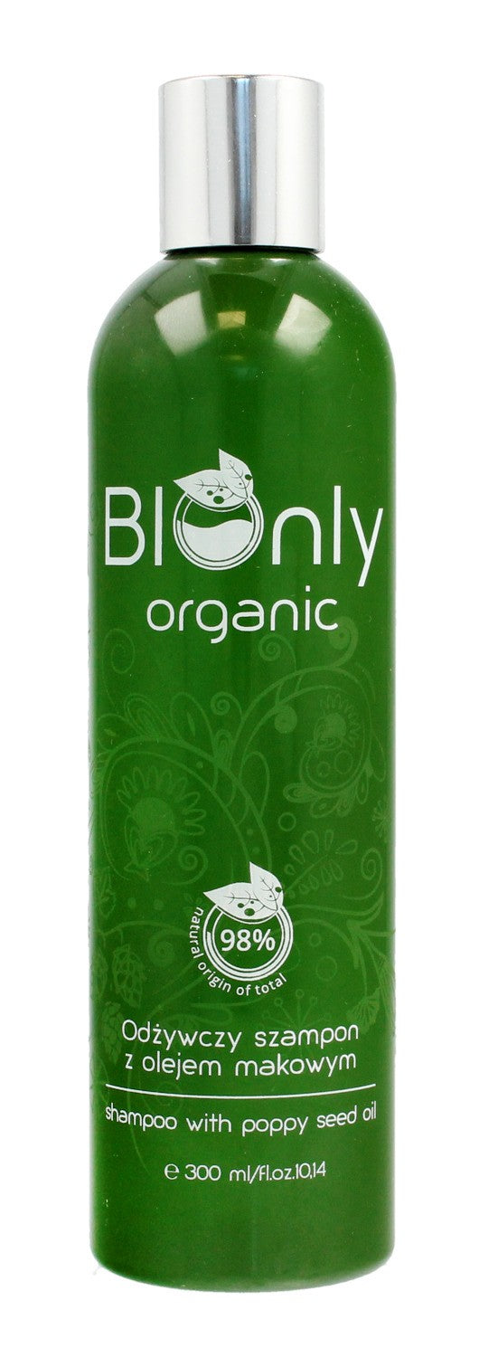 BIOnly Organic Nourishing Shampoo with Poppy Seed Oil 300ml | Vaistine1.lt