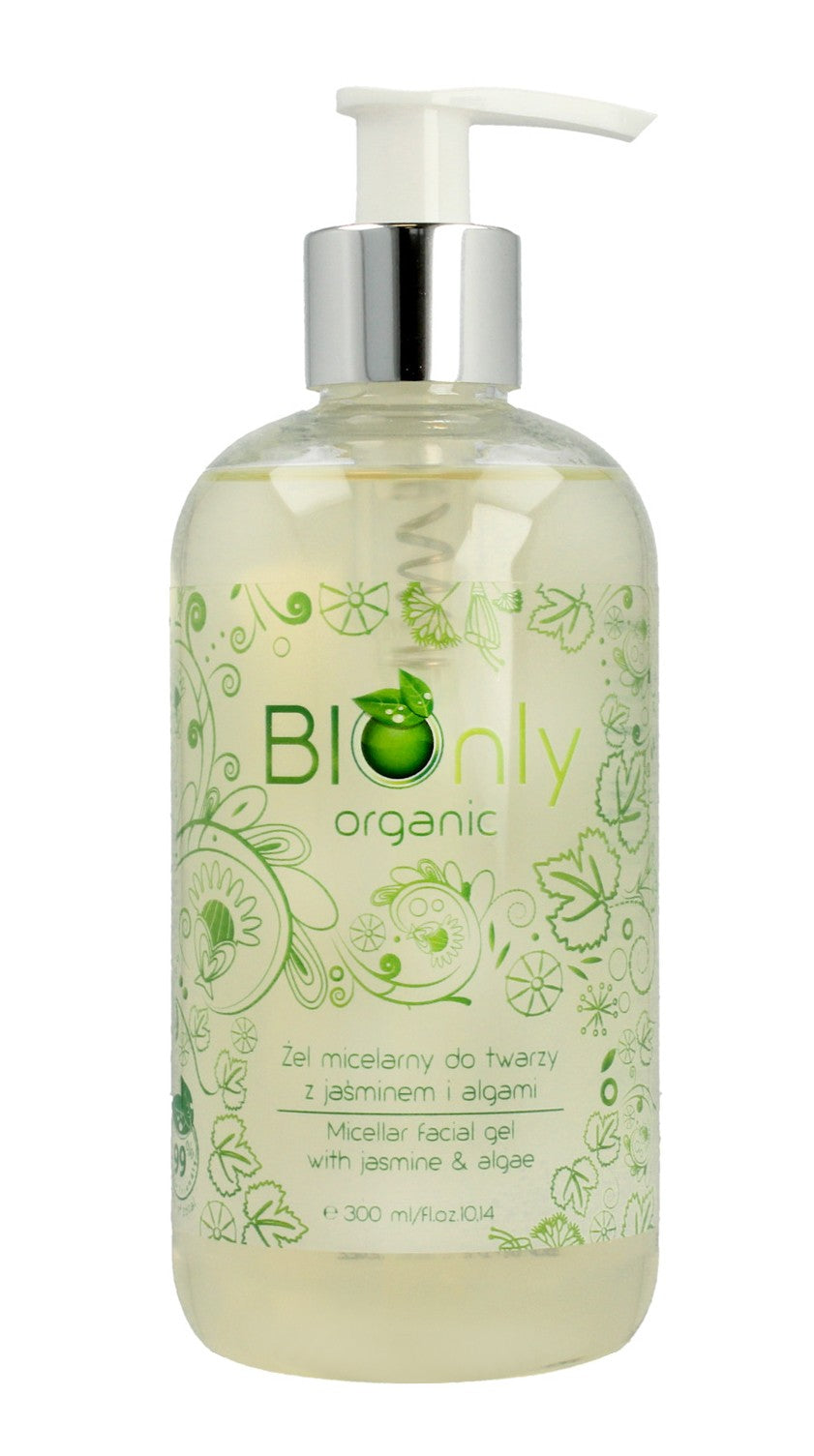 BIOnly Organic Micellar Gel for Face with Jasmine and Algae 300ml | Vaistine1.lt