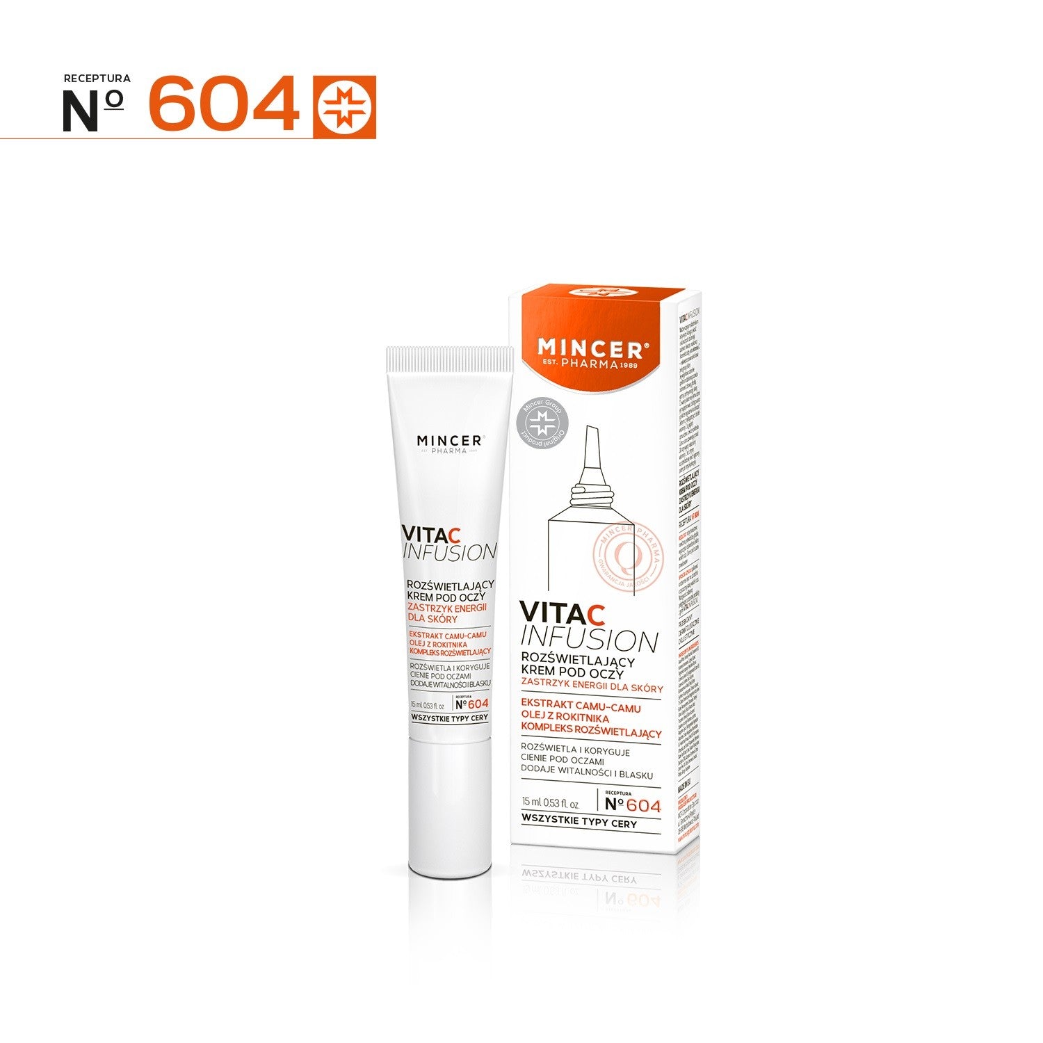 Mincer Pharma Vita C Infusion Illuminating Eye Cream No. 604 15ml | Vaistine1.lt