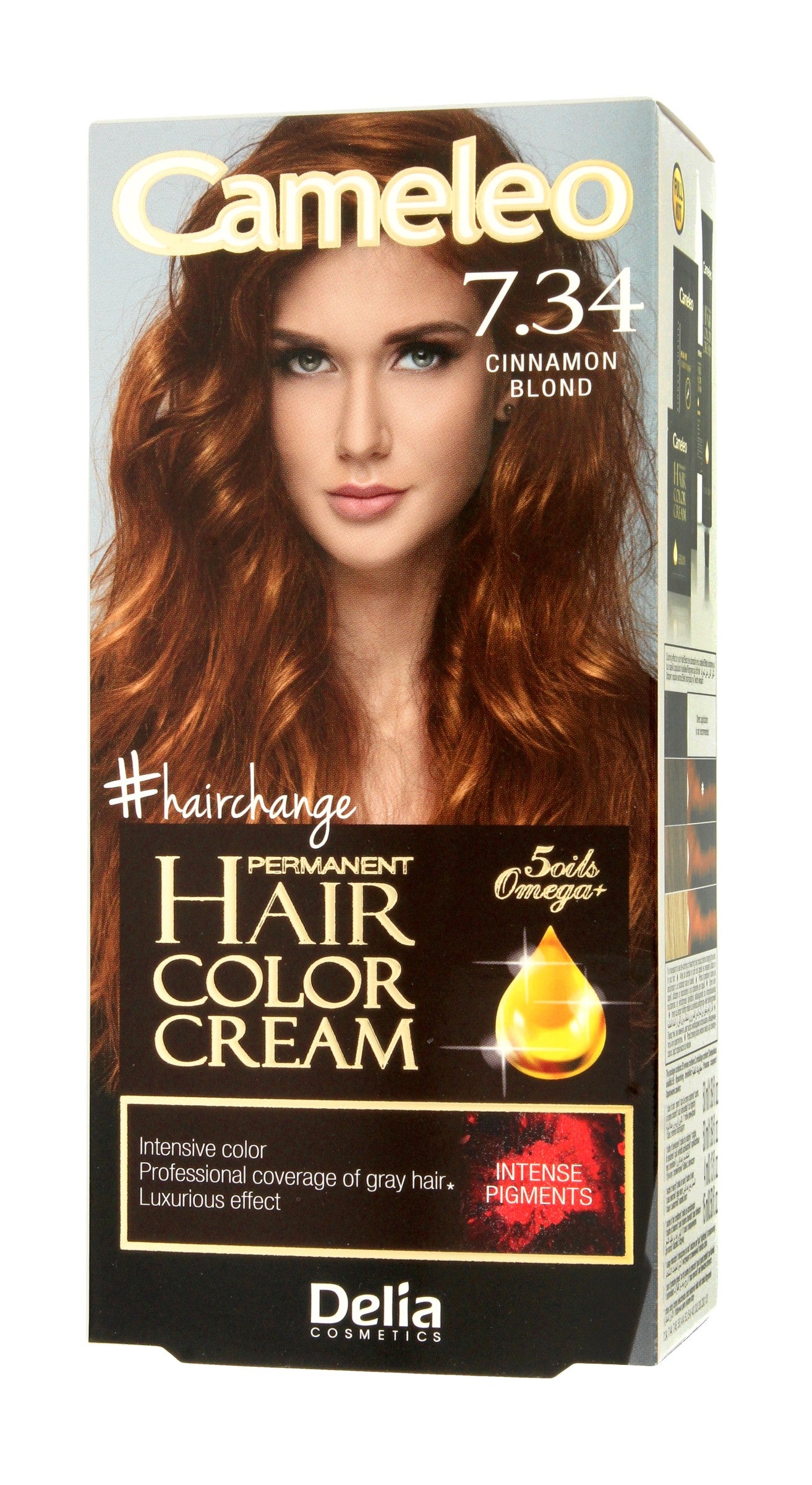 Delia Cosmetics Cameleo HCC Permanent Hair Color Omega+ No. 7.34 Cinnamon Blond 1op. | Vaistine1.lt