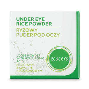 ECOCERA Loose Powder for Eyes - Rice with Hyaluronic Acid 4g | Vaistine1.lt