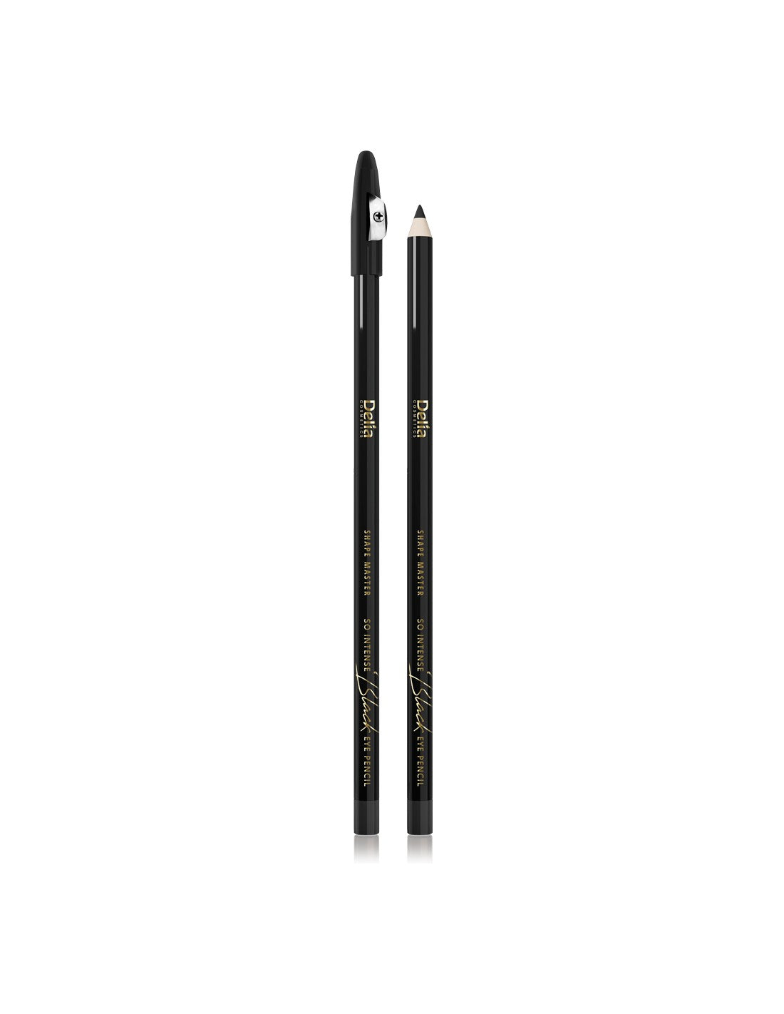 Delia Cosmetics Shape Master Eye Pencil So Intense with sharpener - black 1pc | Vaistine1.lt