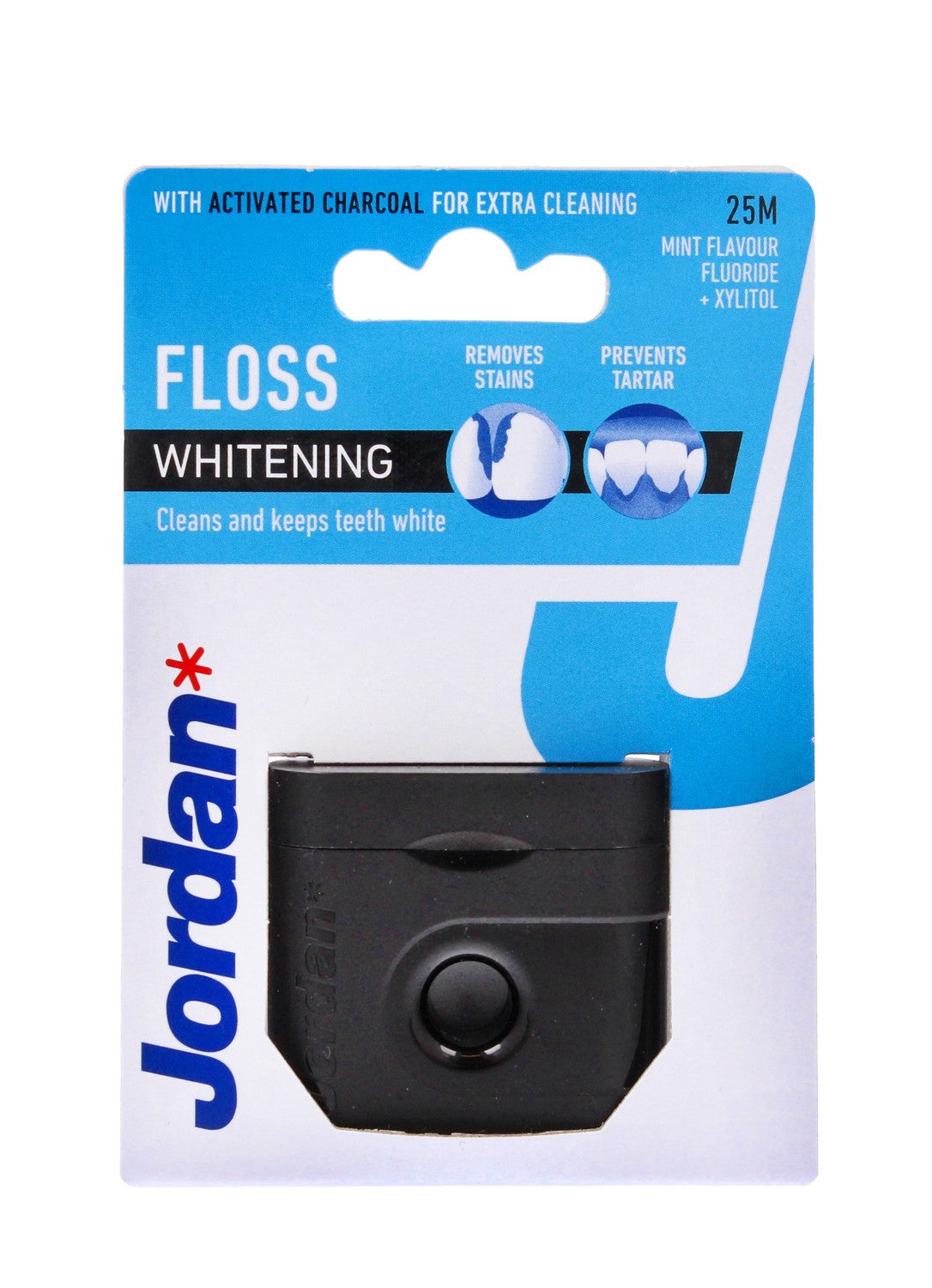 Jordan Nici dental Floss Whitening 1op.-25m | Vaistine1.lt