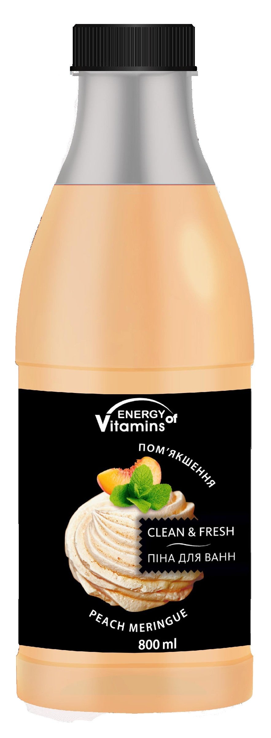 ENERGY OF VITAMINS Bath Foam Peach Meringue 800 ml | Vaistine1.lt