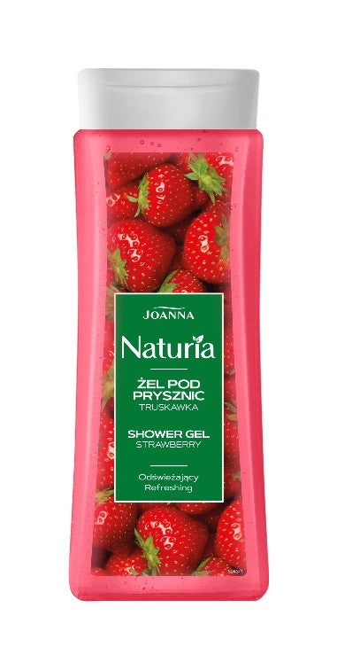 Joanna Naturia Shower Gel Strawberry - refreshing 300ml | Vaistine1.lt