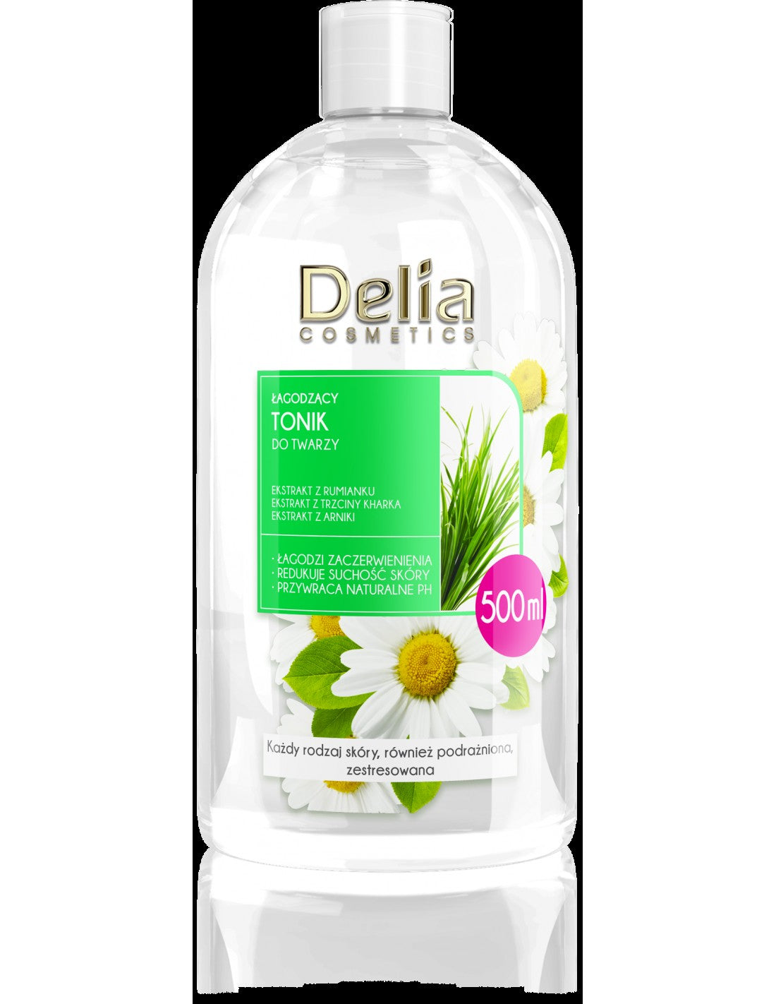 Delia Cosmetics Soothing Face Toner with chamomile extract 500ml | Vaistine1.lt