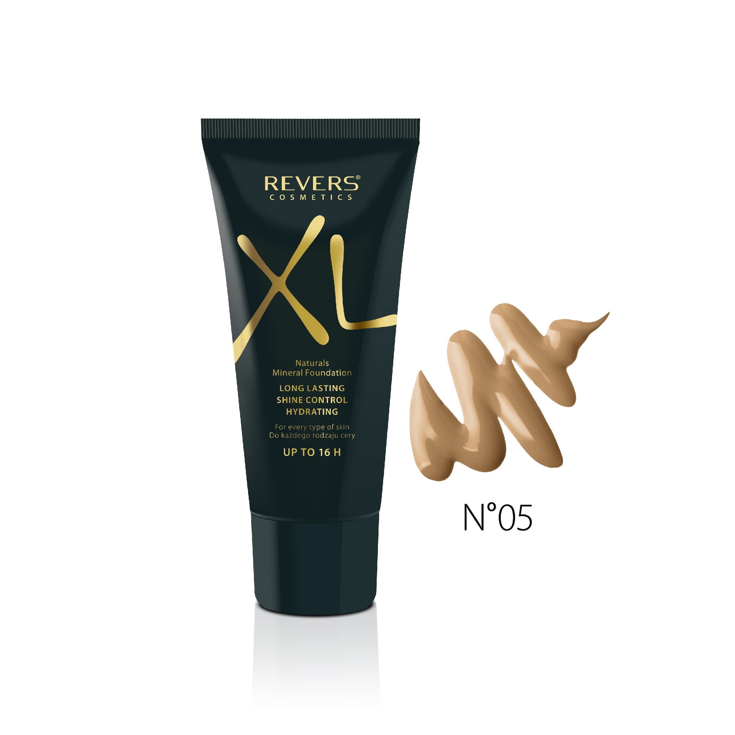 REVERS XL Natural Minerals Foundation 05 Bronze 30ml | Vaistine1.lt