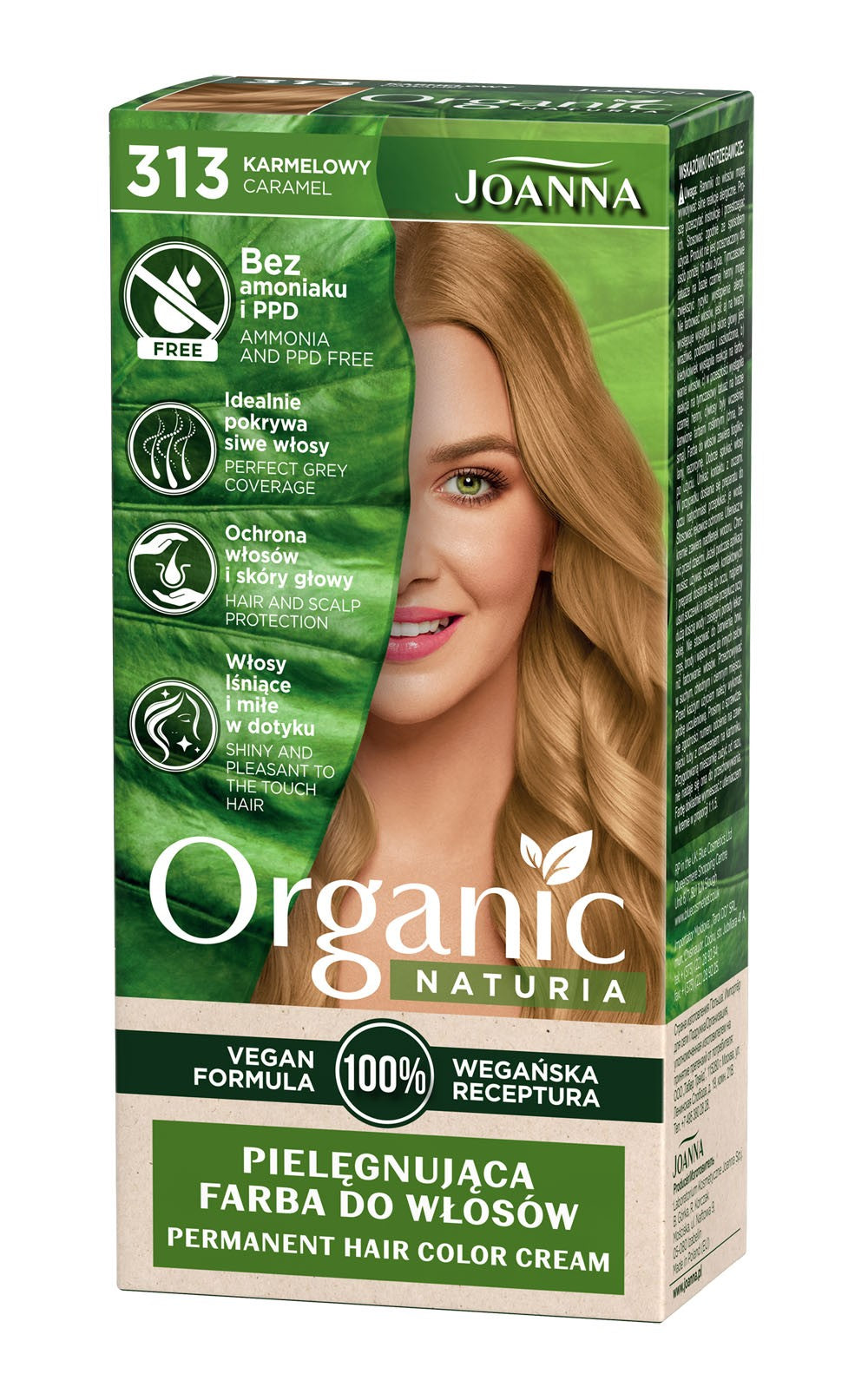 Joanna Naturia Organic Vegan Color No. 313 Caramel 1 pc. | Vaistine1.lt