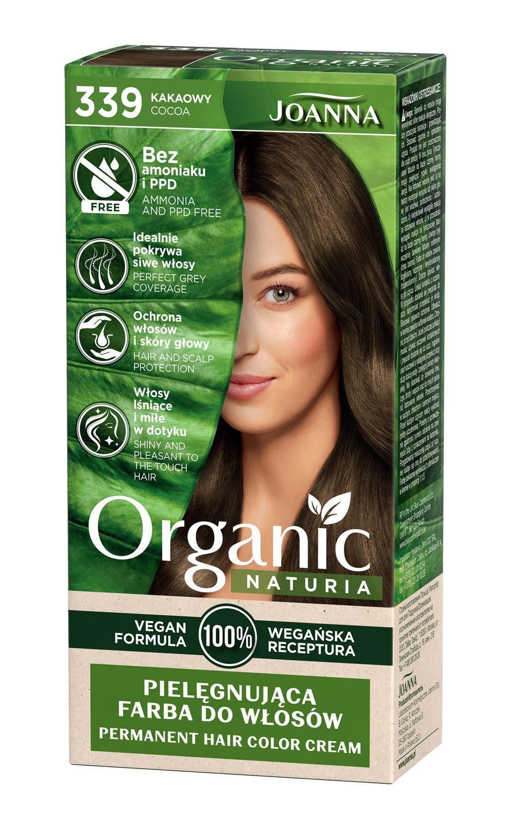 Joanna Naturia Organic Vegan Color no. 339 Cocoa 1 pc. | Vaistine1.lt