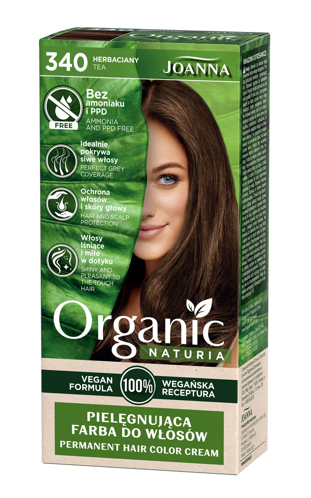 Joanna Naturia Organic Vegan Color No. 340 Herbal 1 pc. | Vaistine1.lt