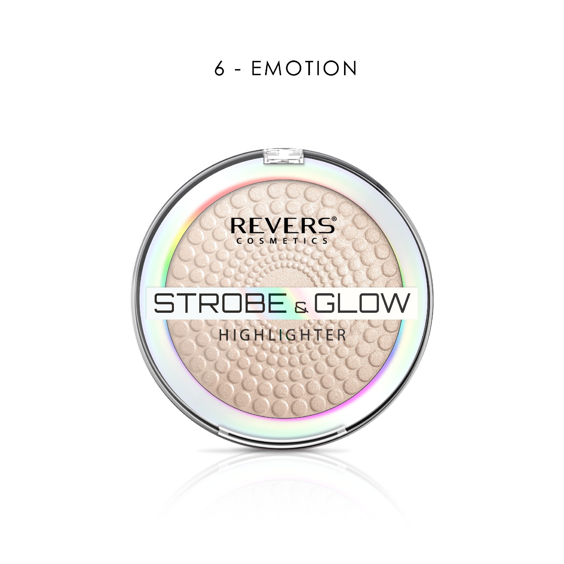 REVERS Illuminating Powder STROBE & GLOW HIGHLIGHTER 06 Emotion 8 g | Vaistine1.lt