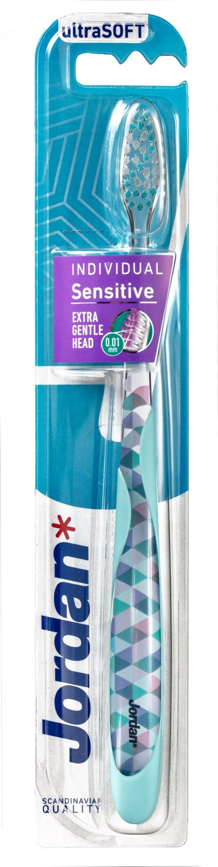 Jordan Individual Sensitive Toothbrush - ultra soft - mix of colors 1 piece | Vaistine1.lt