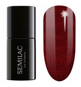 SEMILAC Hybrid Nail Polish 306 Divine Red - 7 ml | Vaistine1.lt