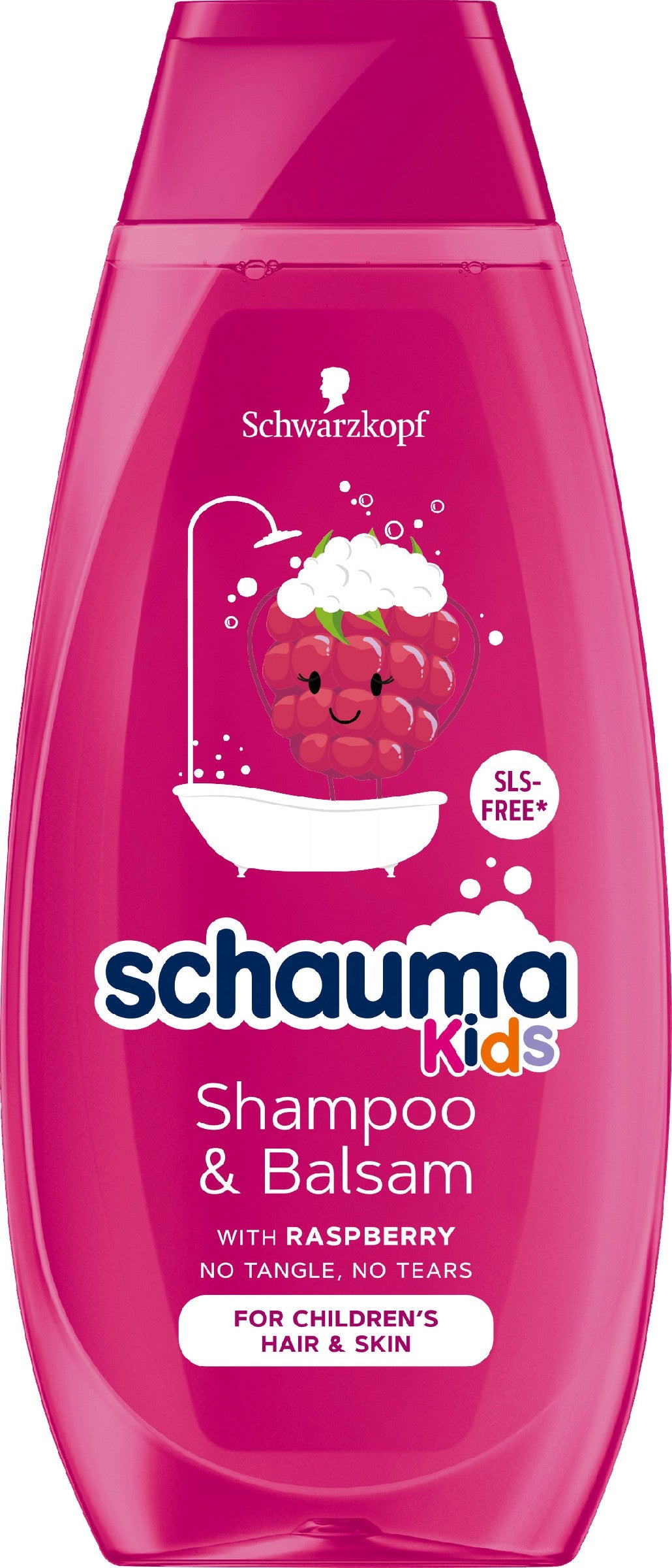 Schwarzkopf Schauma Kids 2-in-1 Shampoo and Shower Gel for Girls - Raspberry 400ml | Vaistine1.lt