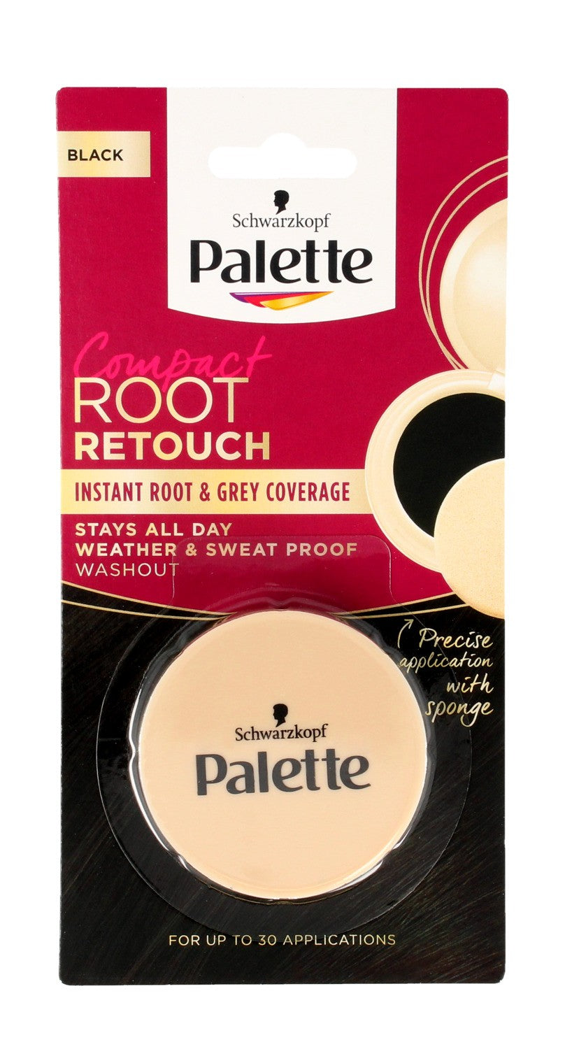 Palette Root Retouch Compact Concealer for Touching Up Roots - Black 3g | Vaistine1.lt