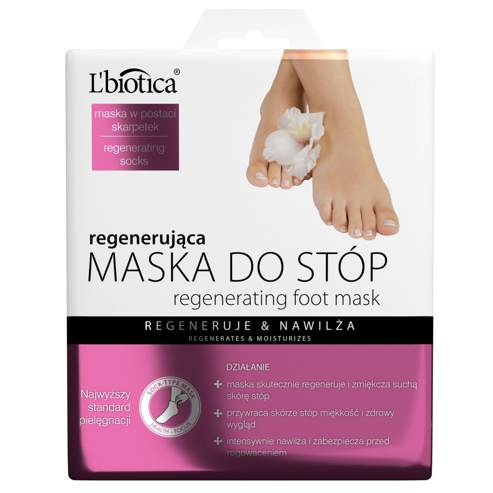 L'BIOTICA FEET kaukė REGENERUOJANTYS kojinės 32ml | Vaistine1.lt