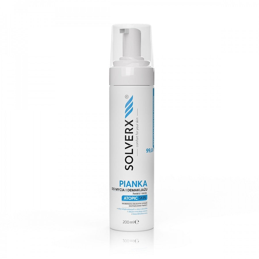 SOLVERX Atopic cleansing foam 200ml | Vaistine1.lt