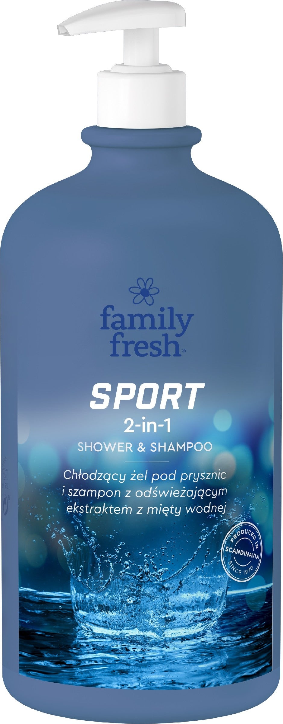 FAMILY FRESH Cooling Shower Gel 2in1 Sport 1000ml | Vaistine1.lt